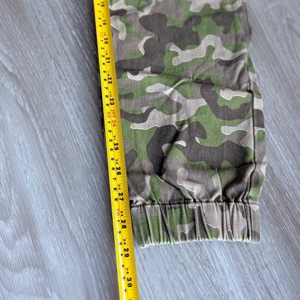 Zanerobe Mens Camouflage Jogger Pants Green Camo Drop Crotch Size 32 - Picture 3 of 8